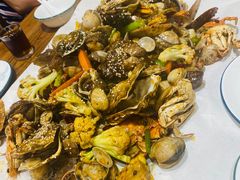 -东来菜馆•手抓海鲜家常菜•海鲜锅贴(鸽子窝店)