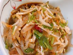 菜心拌蛰皮-红旗饭庄