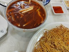 肉丝煎面-津津菜馆(绝没分店)