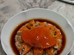 玫瑰油醋汁和乐蟹蒸手打肉饼-广州文华东方酒店·江-由辉师傅主理