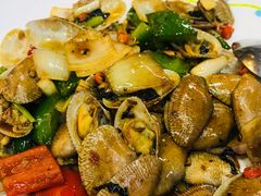 豉汁尖椒炒花甲-旺富东海大酒楼(海鲜街店)