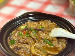 鱼香茄子煲-东江厨岸（惠州味道）(江畔花园店)