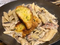 培根奶油意大利面-托斯卡纳烘焙意大利餐厅(五天地店)