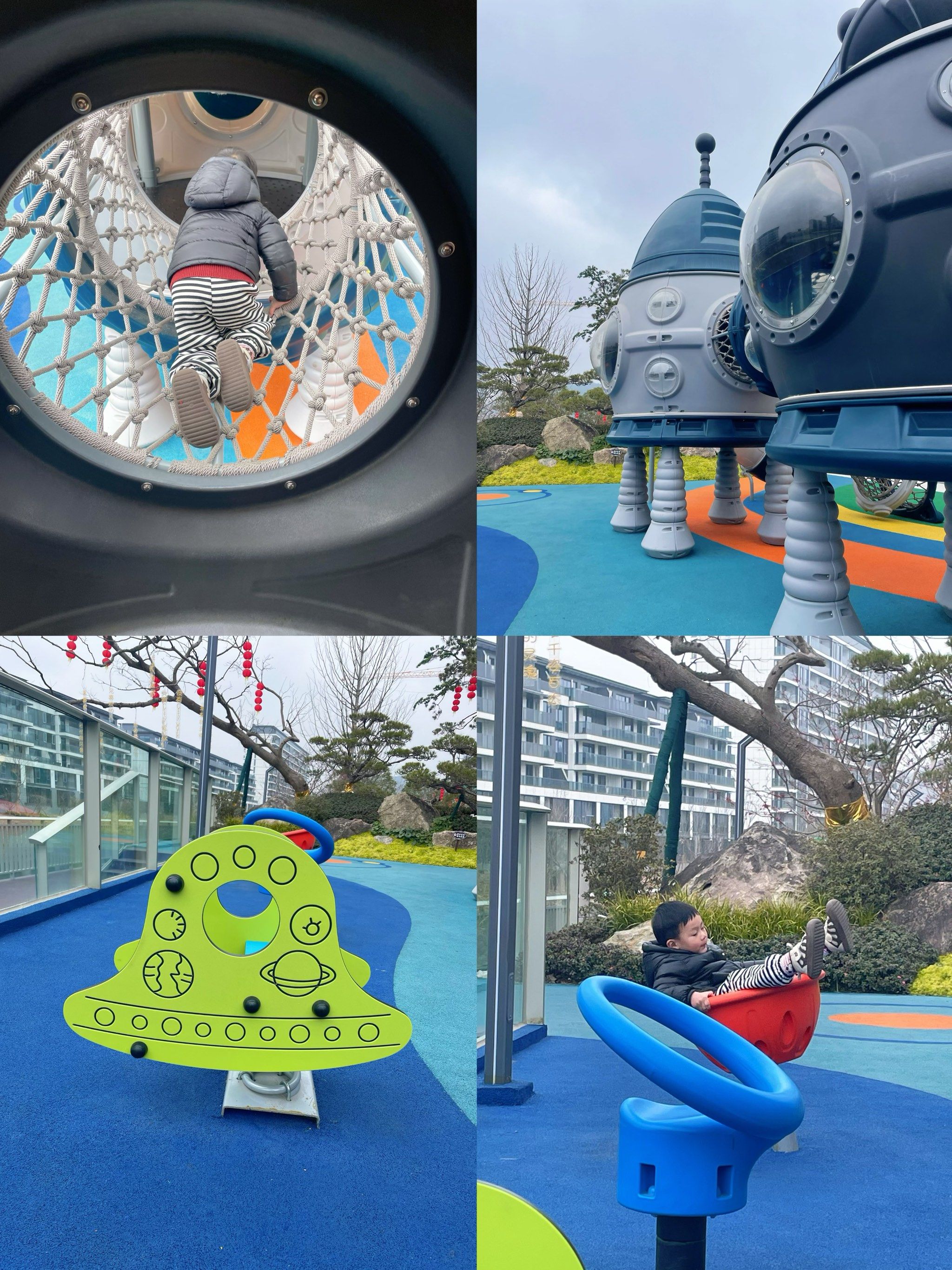 太炫酷!宇宙主题滑滑梯