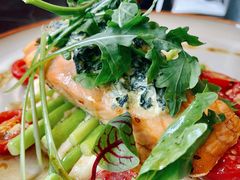 菠菜烤三文鱼-blue frog蓝蛙(长泰广场店)