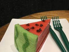 夏日趣玩西小瓜蛋糕-星巴克(大连柏威年店)