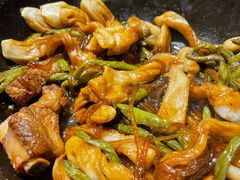 排骨豆角卷子-华盛园卷子王农家菜水库鱼