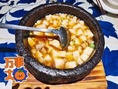 鸡汤虾仁豆腐-绿茶餐厅(王府井永宁门店)