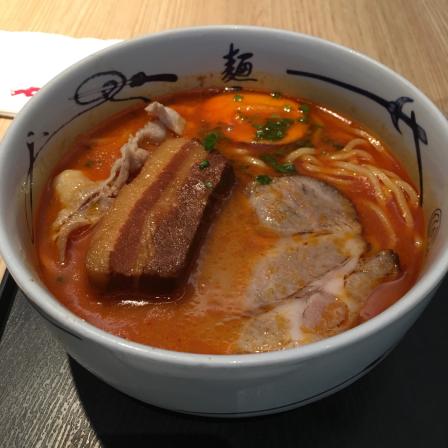 用掌上生活可以便宜点点了一碗三刀流面工作餐的话不太够吃炸鸡还不错