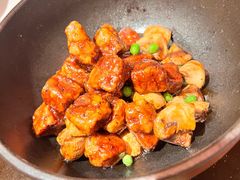 港椒蘑菇啫雪花牛肉-宝轩渔府·海鲜(水上店)