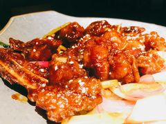 蒜香蜜汁排骨-绿茶餐厅(松江万达店)