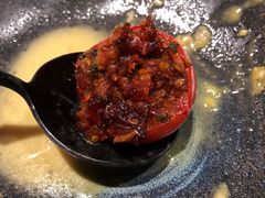 孜然番茄慢炖小牛腿及烤葡萄番茄-AZUL by FUEL蓝色·法式酒馆(琶醍店)