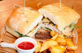Black Truffle Salted Egg Yolk Chicken Sandwich