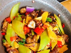 泡子姜烧牛蛙-吃饭皇帝大(合生汇店)