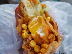 -小红车炸蛋葱油饼