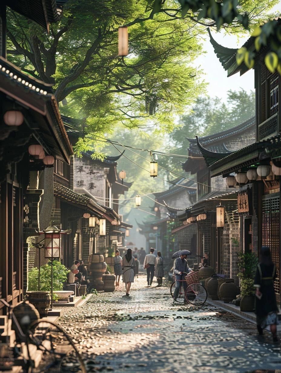 还原民国时期那些有着宋韵的古街道!