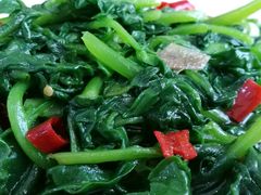 清炒番杏叶-天天向上素食餐厅(五台山店)