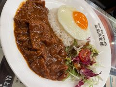 秘制沙爹牛肉煎蛋饭-旺记冰室(九龙中心大厦店)