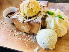 冰淇淋双球土司-莓园冰淇淋店