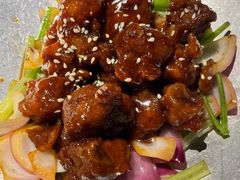 蒜香蜜汁排骨-绿茶餐厅(成都大悦城店)