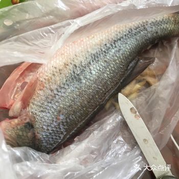 嗯，在盒马鲜生買的新鮮鱸魚，還可以讓盒馬的師傅提前先