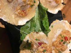 扇贝-路边摊小炉子烧烤