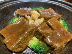 私宴鲍鱼汁炆自制黑豆腐-润泽天·湘味家宴(岳麓山店)