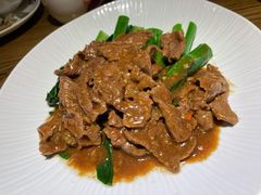 沙茶菜心炒牛肉-广东道至正餐厅(区庄店)