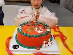 6英寸手绘男孩女孩定制款动物奶油蛋糕-艾加柒克蛋糕茶歇甜品台(春熙路店)