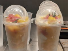 手抄芒芒甘露冰-喜茶(深圳万象城黑金店)