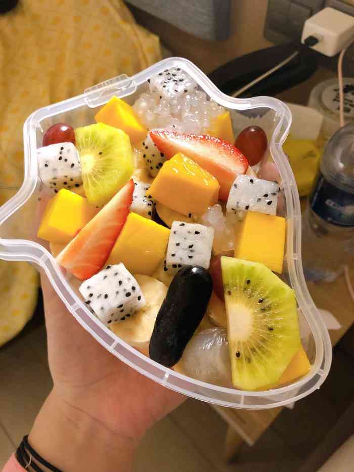 榴芒先生水果捞(佳木斯店)-"之前在外卖上就看过这家,但是凑不够起送