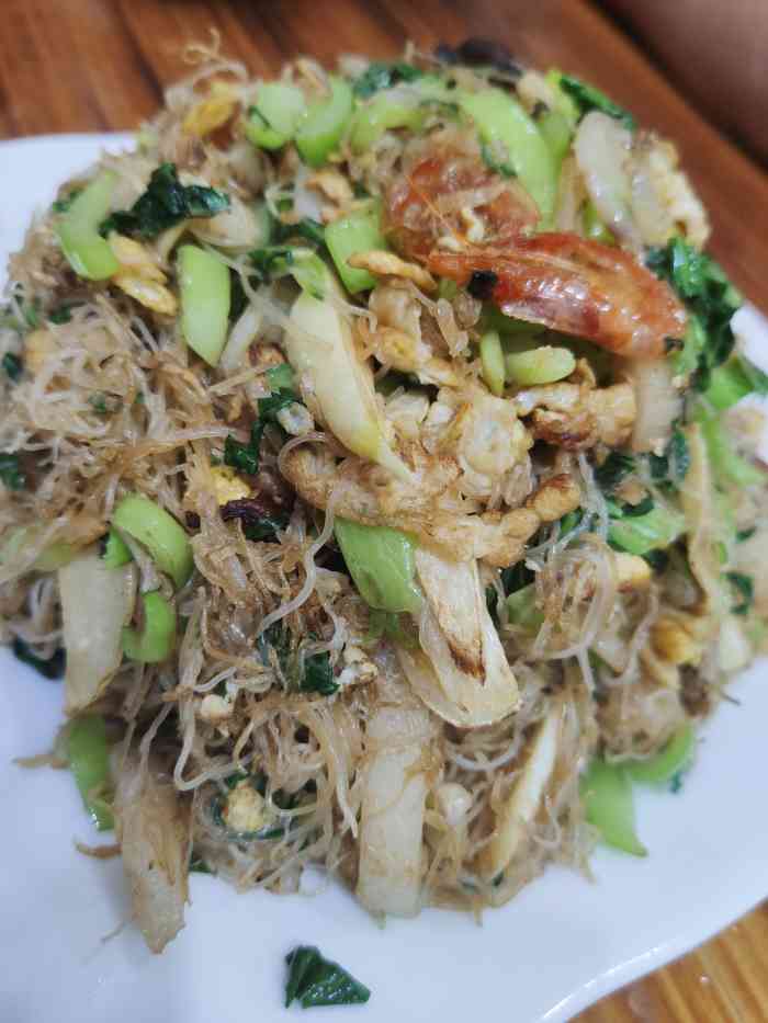 大荆特色炒面-"来雁荡山旅游,特地到白溪打卡大荆炒面,其.