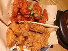 炸鸡翅一半一半-富乐满韩国正宗炸鸡韩国料理(虹泉路店)