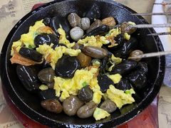 石子摊鸡蛋-北京龙庆四季香农家饭庄·灶台鱼·碳烤虹鳟鱼(龙庆峡店)