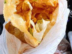 -小红车炸蛋葱油饼