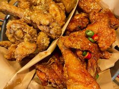 炸鸡翅一半一半-富乐满韩国正宗炸鸡韩国料理(虹泉路店)