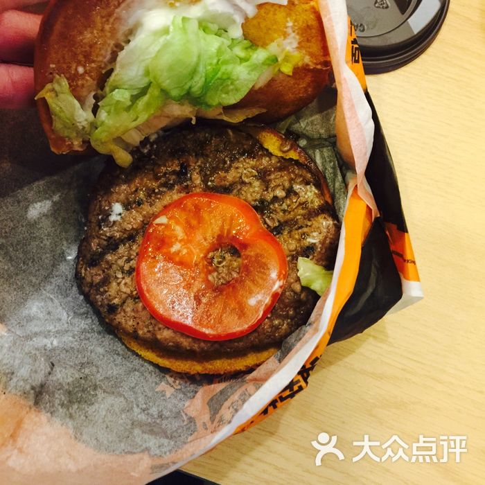 汉堡王鲜虾安格斯厚牛堡图片-北京快餐简餐-大众点评网
