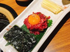 生拌牛肉-炼火烤肉店