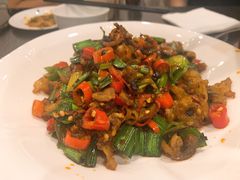 老干妈炒猪脚皮-湘肠香火锅店(团结湖店)