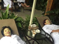 美容区有冰敷青瓜面膜-龙山酒店温泉