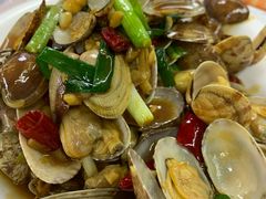 姜葱炒花蛤-阿杰臻选海鲜饭店(普陀山店)