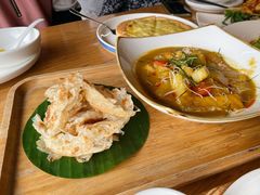 泰式咖喱配手抓饼-汝是素•文创素食馆(金月湾店)