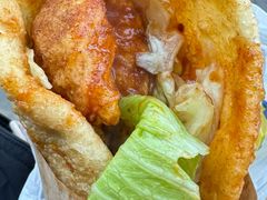 -小红车炸蛋葱油饼