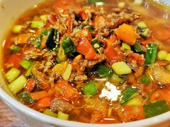 大蒜辣椒炒肉-李易面馆(树木岭店)