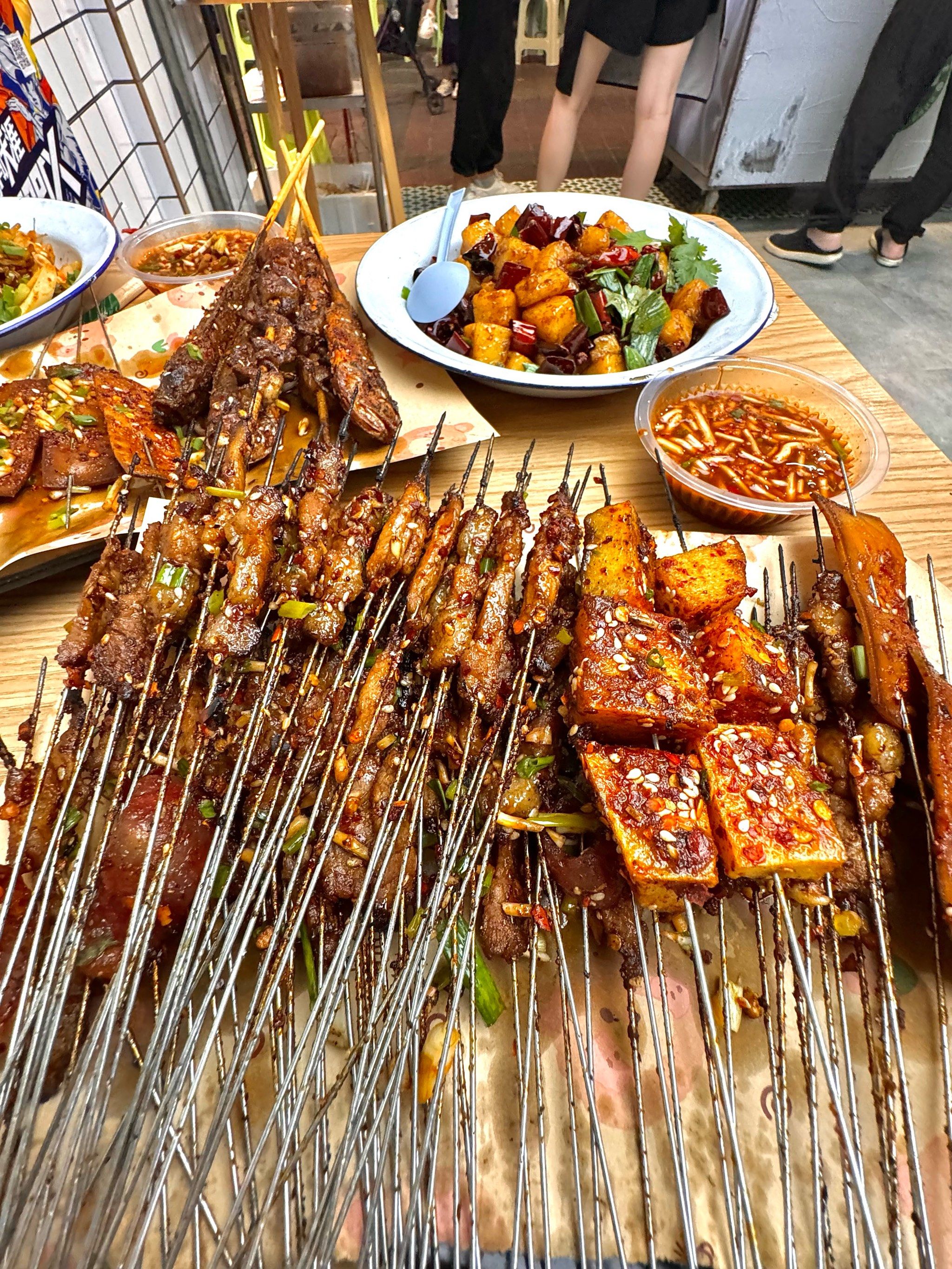 已记入我心中铁签烤肉前三………01!