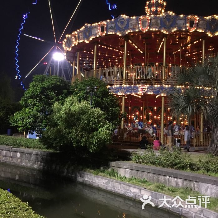 锦江乐园夜景图片