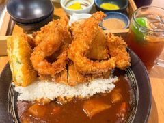 传统日式炸物大满足定食-友名Cross日式咖喱屋(江南大道中店)