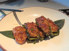 墨鱼胶煎酿尖椒-汤城小厨•粤菜•靓汤(金融街店)