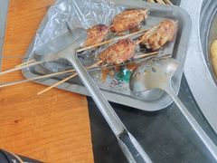 -东北烧烤铁锅炖水库鱼