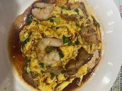 虾仁叉烧双拼滑蛋饭-旺记冰室(九龙中心大厦店)